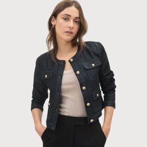 RW&CO. Dark blue denim blazer